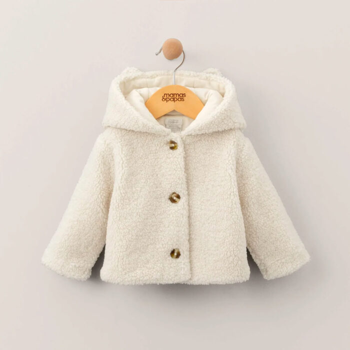 کاپشن کلاهدار کرم بورگ