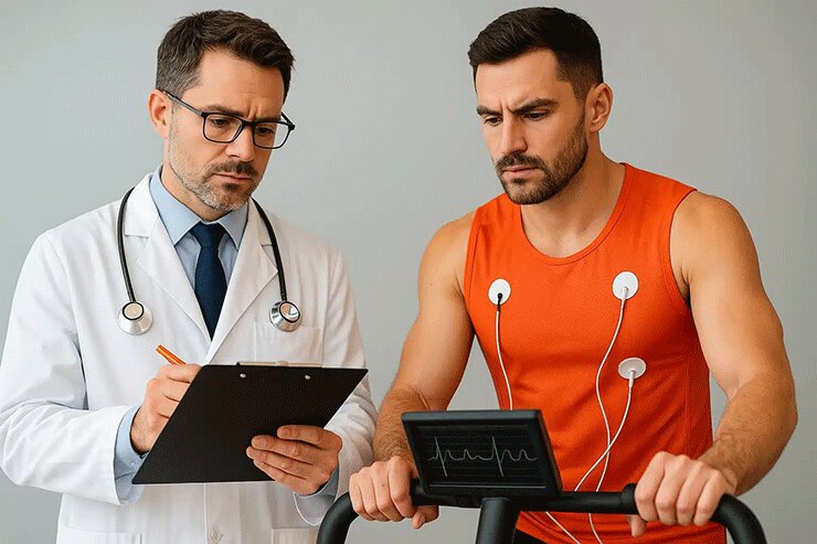 معاینه ورزشکار توسط پزشک قبل از بازگشت به تمرین
